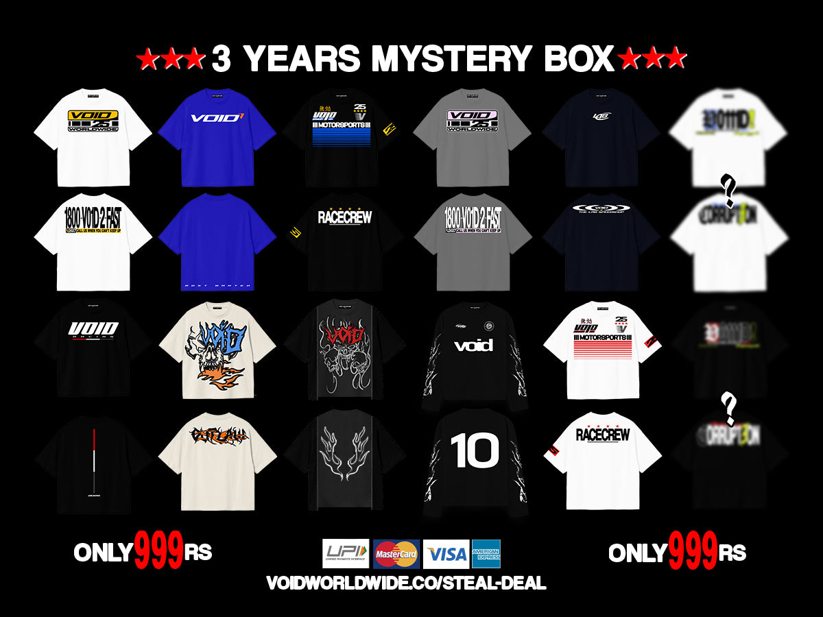 3 YEARS MYSTERY BOX (T-SHIRT+HOODIE)